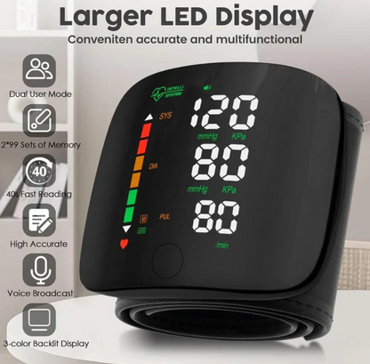Wrist Blood Pressure Monitor